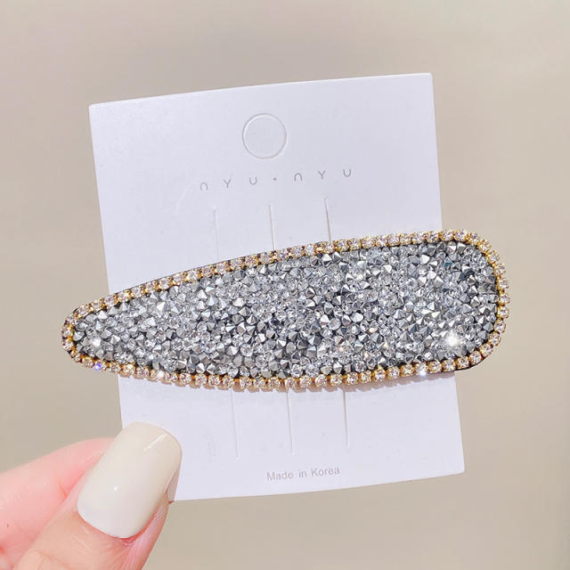 Korean fashion luxury rhinestone snap hair clips