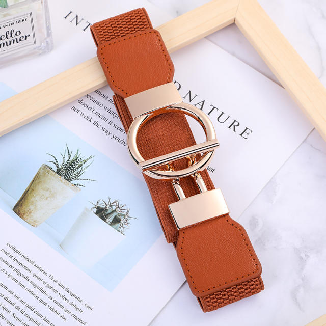 Easy match elastic corset belt