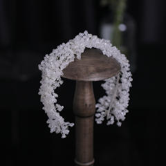 Luxury handmade crystal beads wedding headband