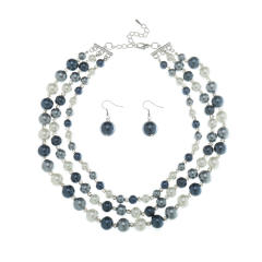 Creative imitation pearl bead jewelry set