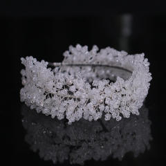 Luxury handmade crystal beads wedding headband