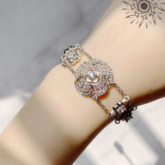 Luxury diamond camellia jewelry set