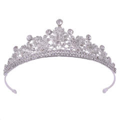 Occident fahsion rhinestone setting alloy crown