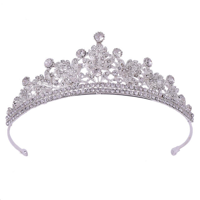 Occident fahsion rhinestone setting alloy crown