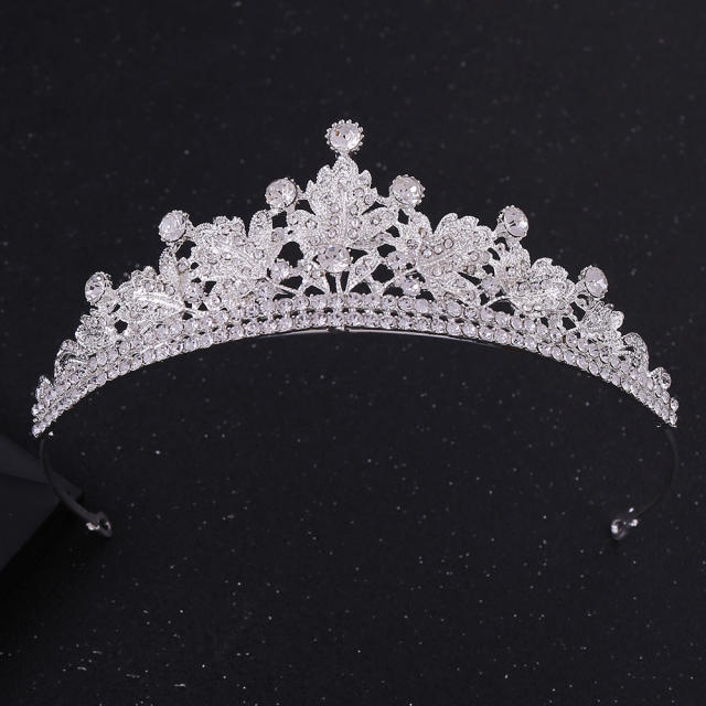 Occident fahsion rhinestone setting alloy crown