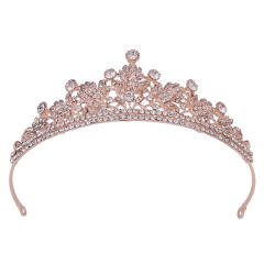 Occident fahsion rhinestone setting alloy crown