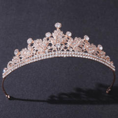 Occident fahsion rhinestone setting alloy crown