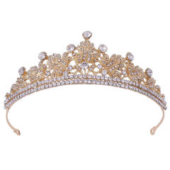 Occident fahsion rhinestone setting alloy crown