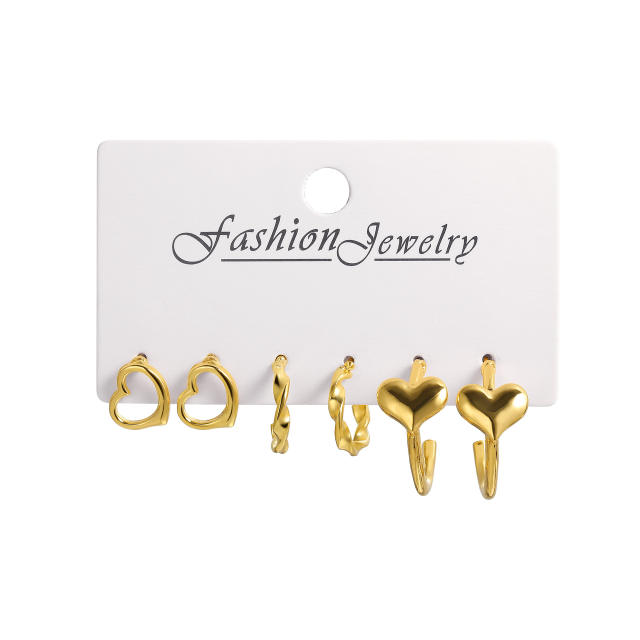 Creative easy match earring set