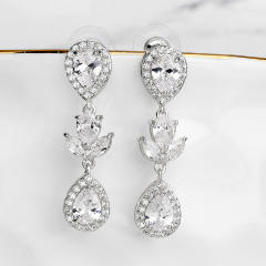 Popular cubic zircon diamond necklace set