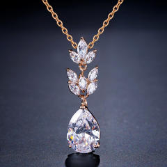 Classic AAA  cubic zircon copper jewelry set