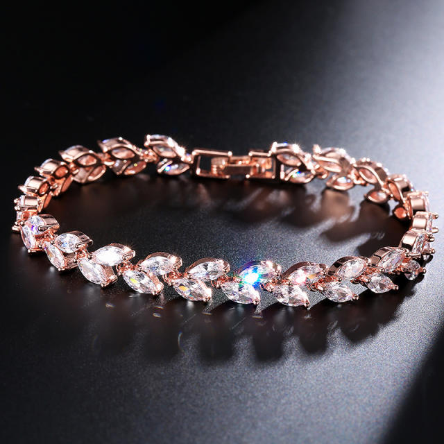 Classic AAA  cubic zircon copper jewelry set
