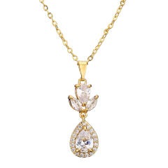Popular cubic zircon diamond necklace set