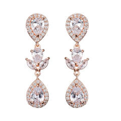 Popular cubic zircon diamond necklace set