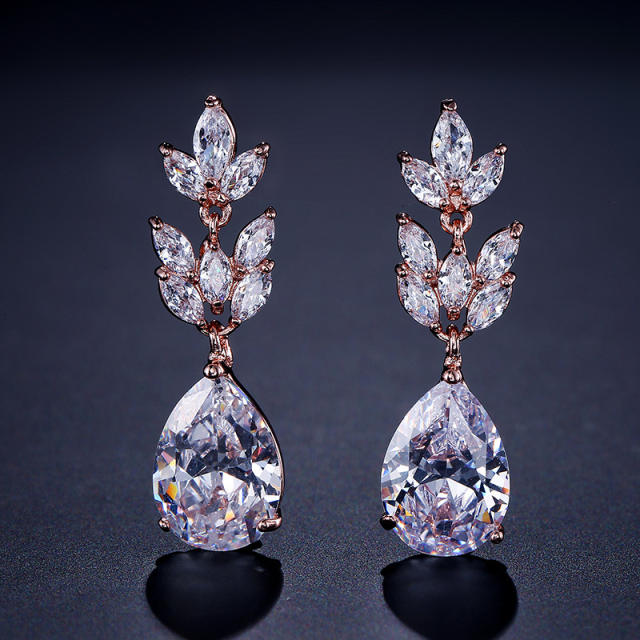 Classic AAA  cubic zircon copper jewelry set