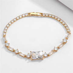 Super shiny cubic zircon diamond bracelet