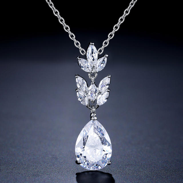 Classic AAA  cubic zircon copper jewelry set