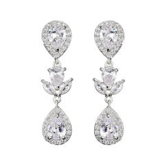 Popular cubic zircon diamond necklace set