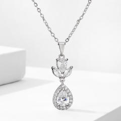 Popular cubic zircon diamond necklace set