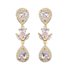 Popular cubic zircon diamond necklace set