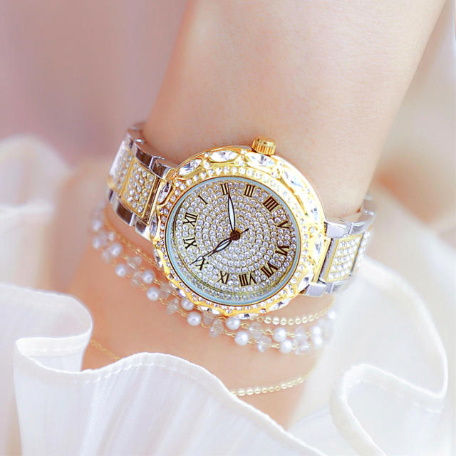 Luxury full diamond women watch