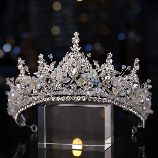 Luxury crystal beads diamond crown