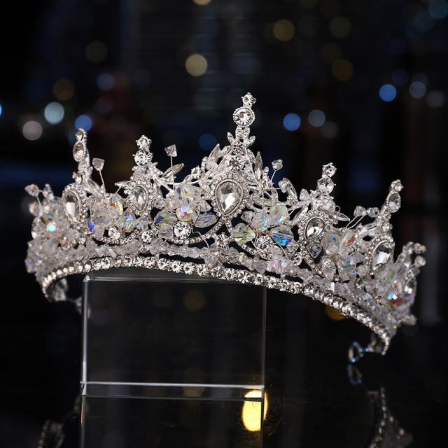 Luxury crystal beads diamond crown