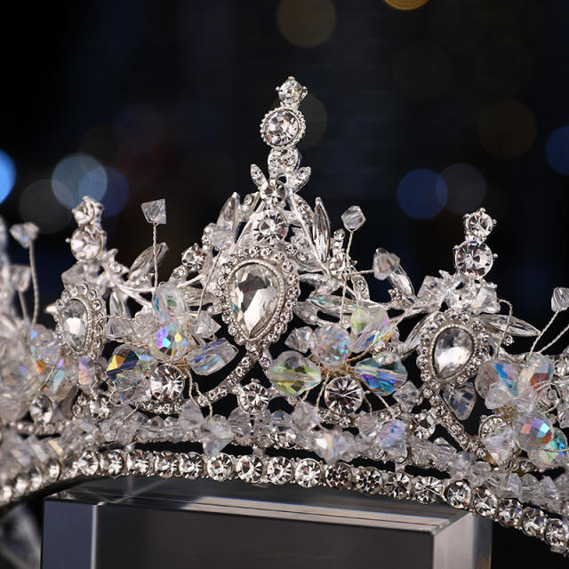 Luxury crystal beads diamond crown