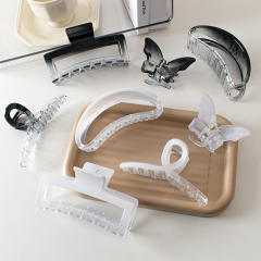 Large size Gradient color plastic hair claw clips