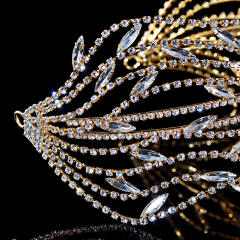 Korean fashion cubic zircon setting luxury headdresses