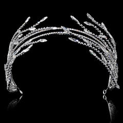 Korean fashion cubic zircon setting luxury headdresses