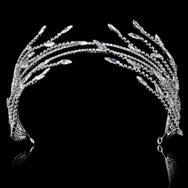 Korean fashion cubic zircon setting luxury headdresses