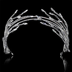 Korean fashion cubic zircon setting luxury headdresses