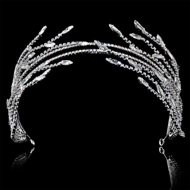 Korean fashion cubic zircon setting luxury headdresses