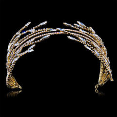 Korean fashion cubic zircon setting luxury headdresses