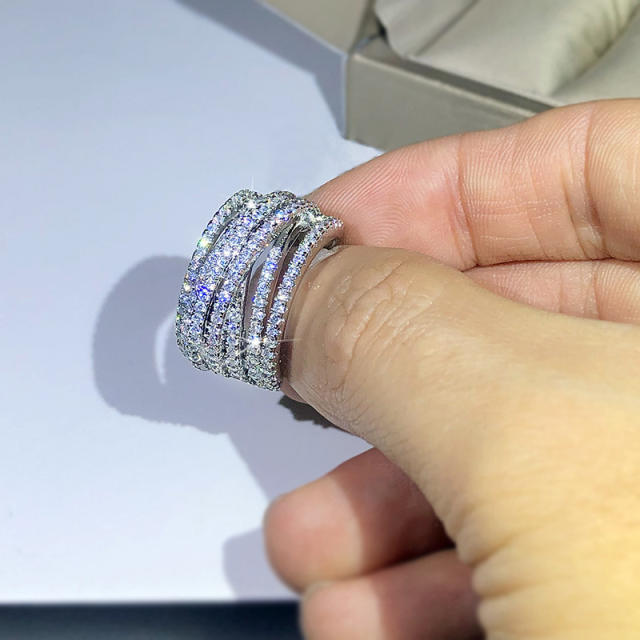 Personality cubic zircon setting diamond rings