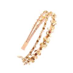 Baroque trend crystal beads handmade headband