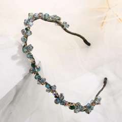 Baroque trend crystal beads handmade headband