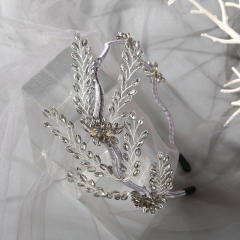 Handmade crystal beads headband