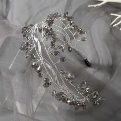 Korean fashion handmade crystal beads headband