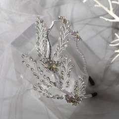 Handmade crystal beads headband