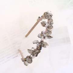 Baroque trend crystal beads handmade headband