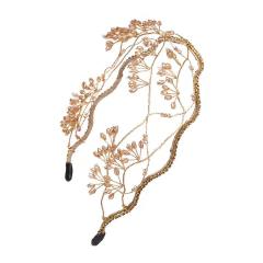 Korean fashion handmade crystal beads headband