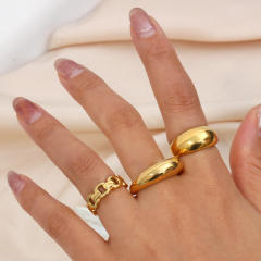 18KG stainless steel chunky rings