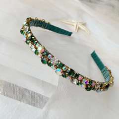 Korean fashion crystal beads elegant headband