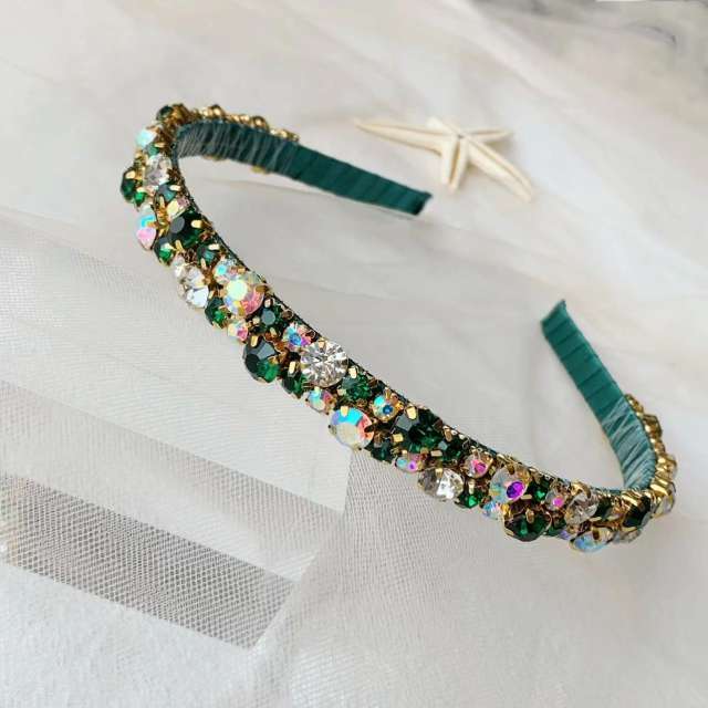 Korean fashion crystal beads elegant headband