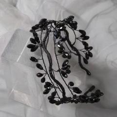 Korean fashion handmade crystal beads headband