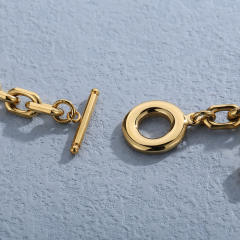 Hiphop chunky cross charm stainless steel necklace bracelet
