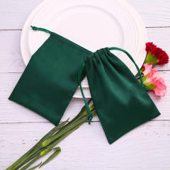 Dark green color jewelry bag