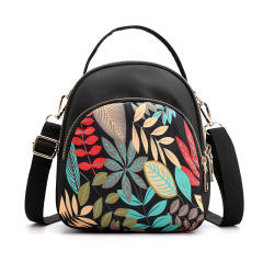 National pattern nylon crossbody bag